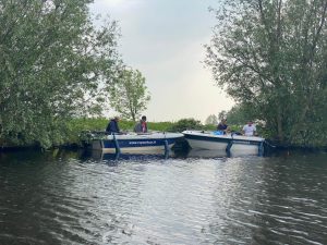Boten met stuur vissers